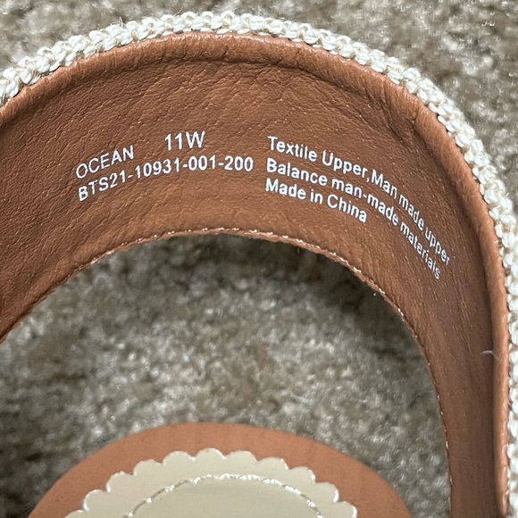 BARETRAPS OCEAN CORK ANKLE STRAP ESPADRILLES CORAL MULTI. SIZE 11W. NEW IN BOX. - Picture 6 of 11